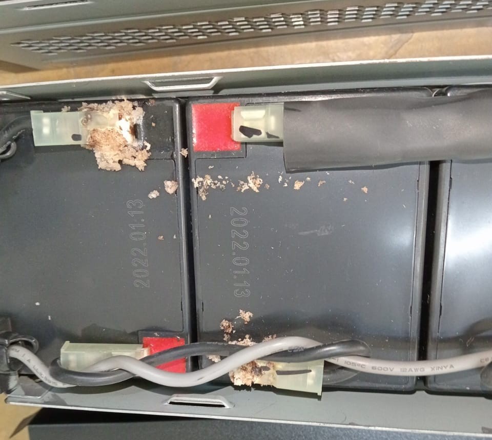 Bateria dañadas del ups
